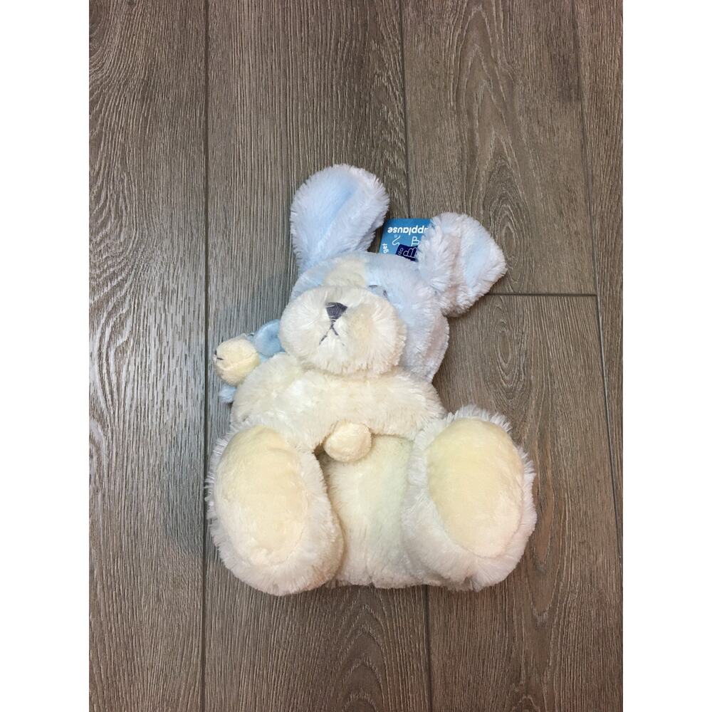 NWT applause Blue doggy with baby doggy blue white plush Newborn